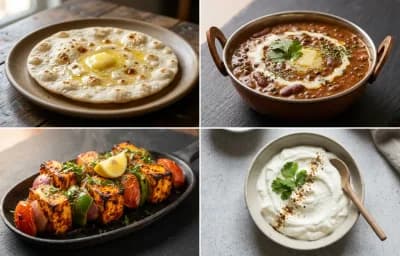 Jowar Roti with Dal Makhani with Paneer Tikka with Jeera Rice with Plain Dahi