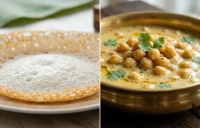 Kerala Appam with Kadalai Kurma