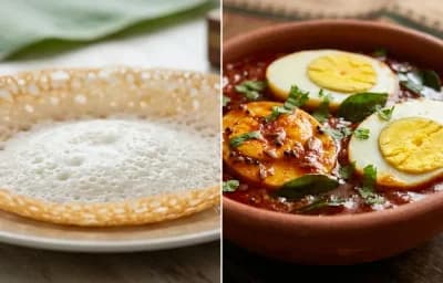 Kerala Appam with Muttai Masala