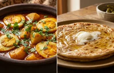 Koni Torkari with Paratha