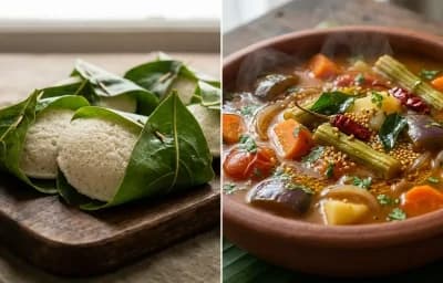 Kottige with Vegetable Sambar
