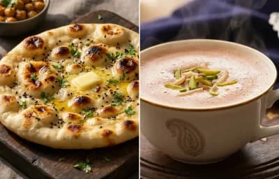 Kulcha with Noon Chai