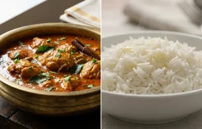 Malabar Chicken Curry with Steamed Basmati Rice