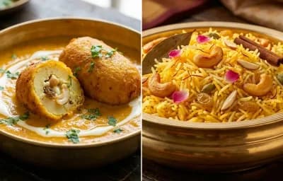 Malai Kofta with Kesar Pulao