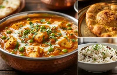 Matar Paneer with Taftan