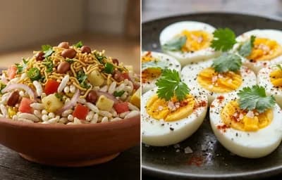 Muri Mixture with Boiled Egg