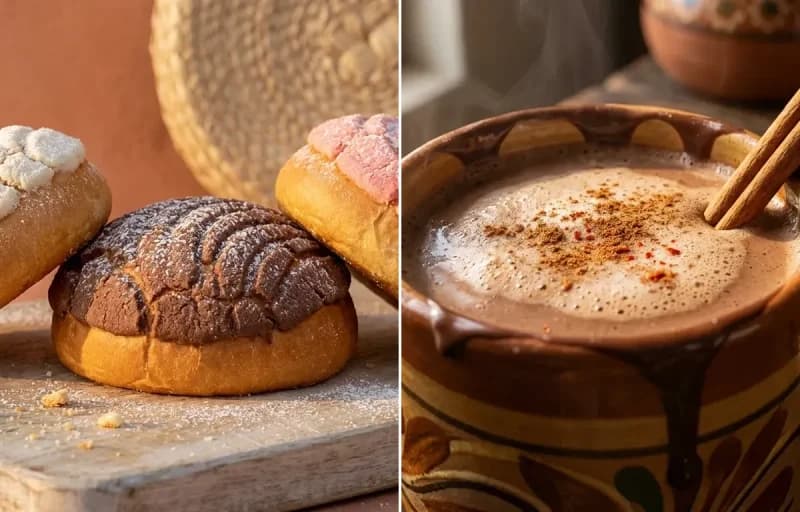 Pan Dulce with Mexican Hot Chocolate