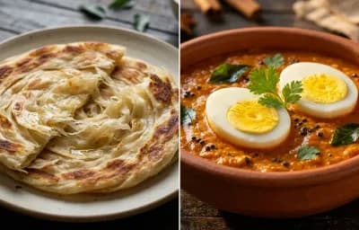 Parotta with Muttai Ghasi