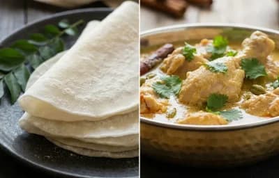 Pathiri with Chicken Kurma