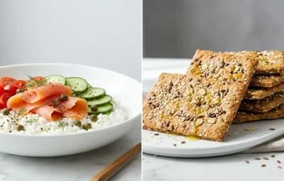 Savory Cottage Cheese Bowl with Smoked Salmon and Capers