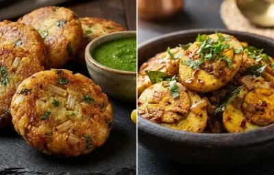 Sindhi Bhee Tikki with Egg Fry