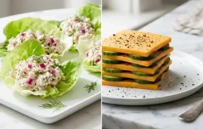 Sliced Cheddar and Cucumber