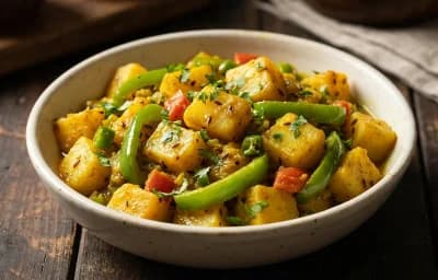 Aloo Shimla Mirch Sabzi