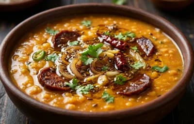 Assamese Masoor Dal with Thekera