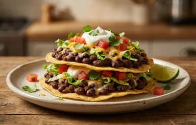 Black Bean Tostadas