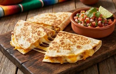 Cheese Quesadilla with Salsa