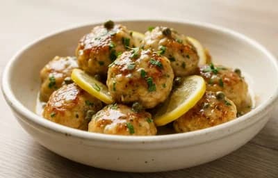 Chicken Piccata Meatballs