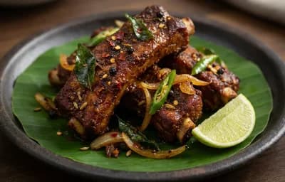Kerala Pork Ribs Fry