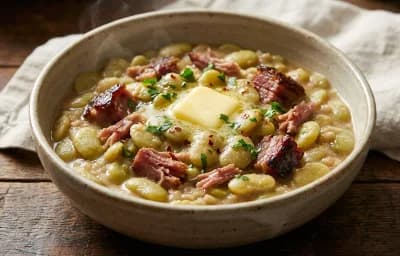 Lima Beans with Ham