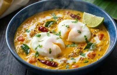 Poached Egg in Coconut Curry
