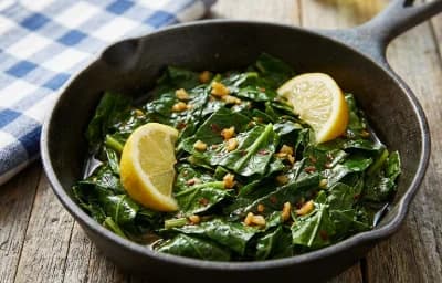 Sauteed Greens with Garlic and Lemon