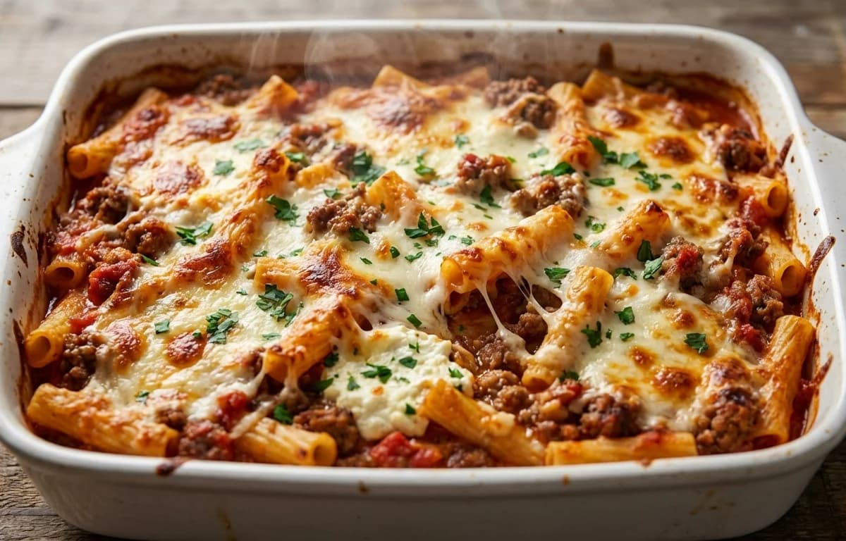 Baked Ziti with Ricotta