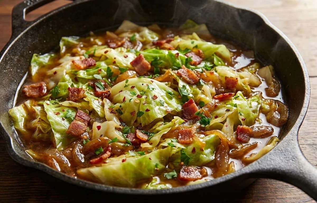 Braised Cabbage with Bacon