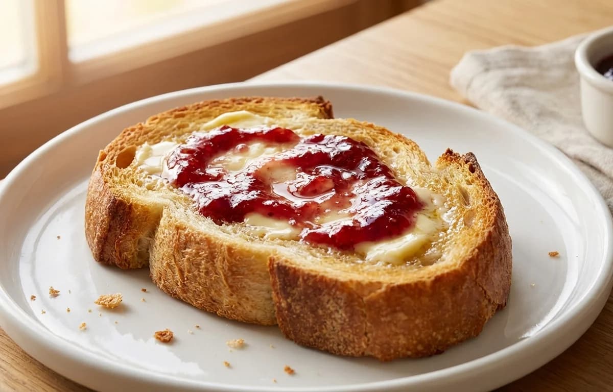Butter and Jam Toast