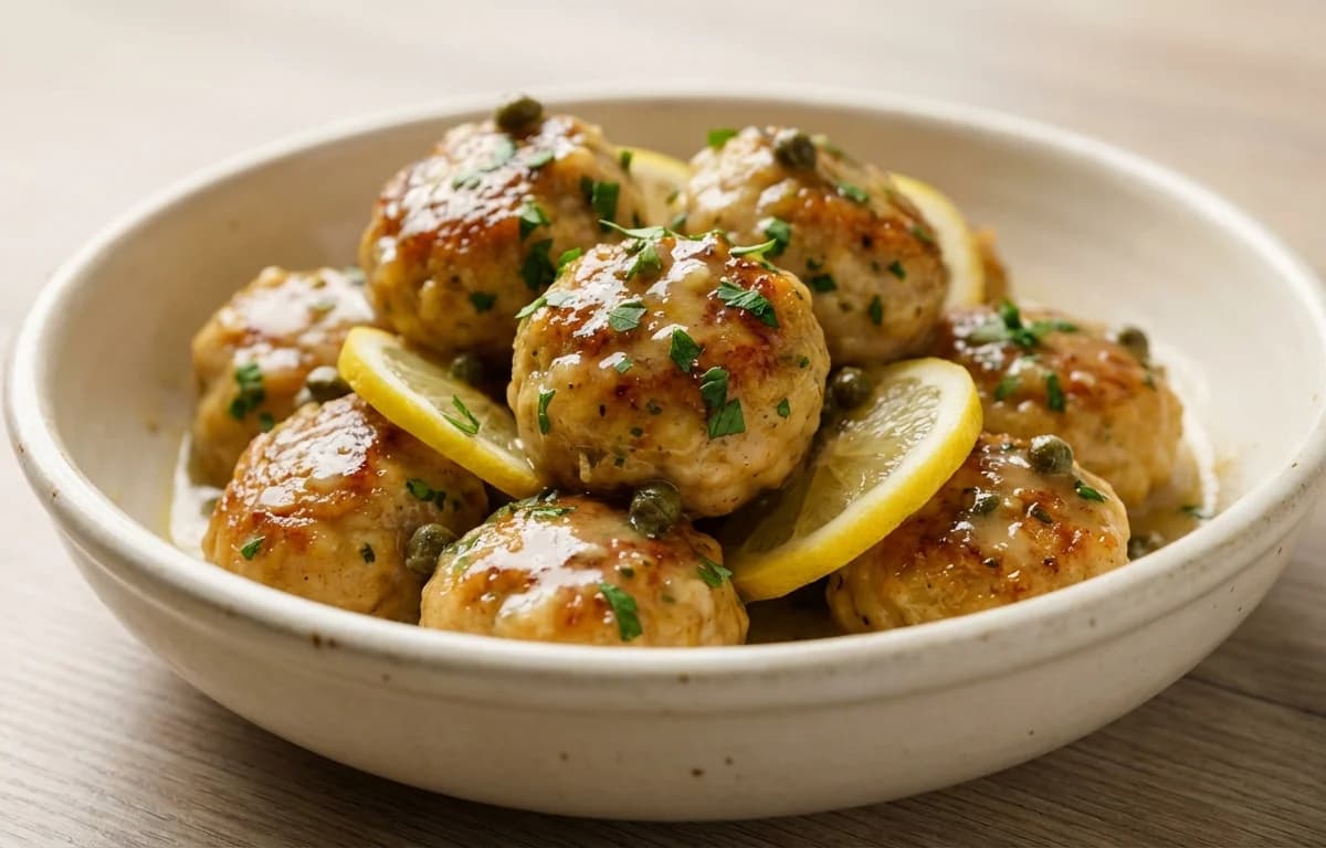 Chicken Piccata Meatballs