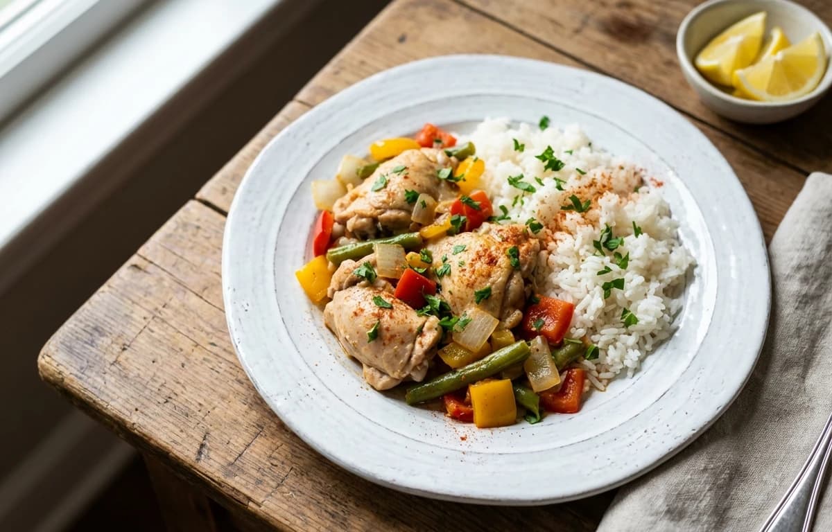 One-Pot Chicken and White Rice