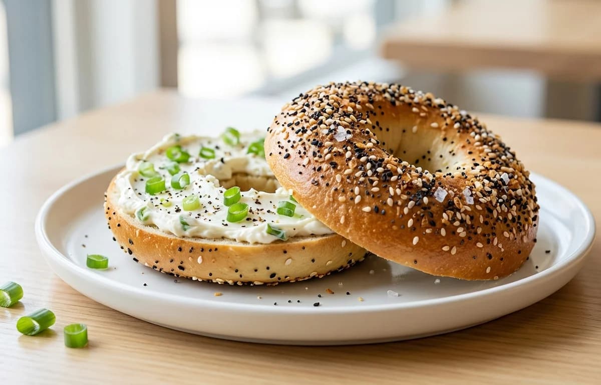 Everything Bagel with Scallion Cream Cheese