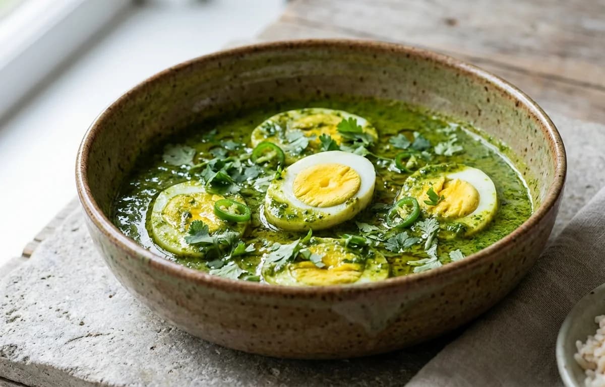 Goan Green Egg Curry