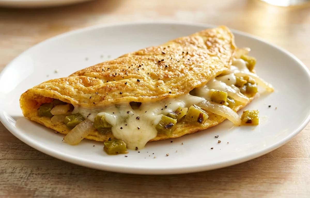 Green Chile and Cheese Omelet