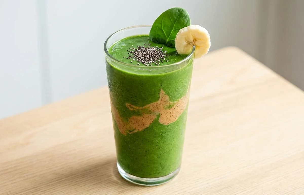Green Smoothie with Spinach and Banana