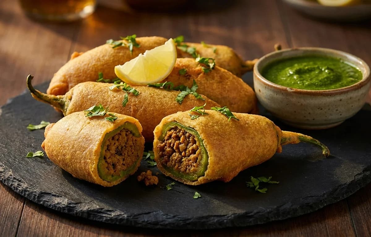 Keema Mirchi Vada