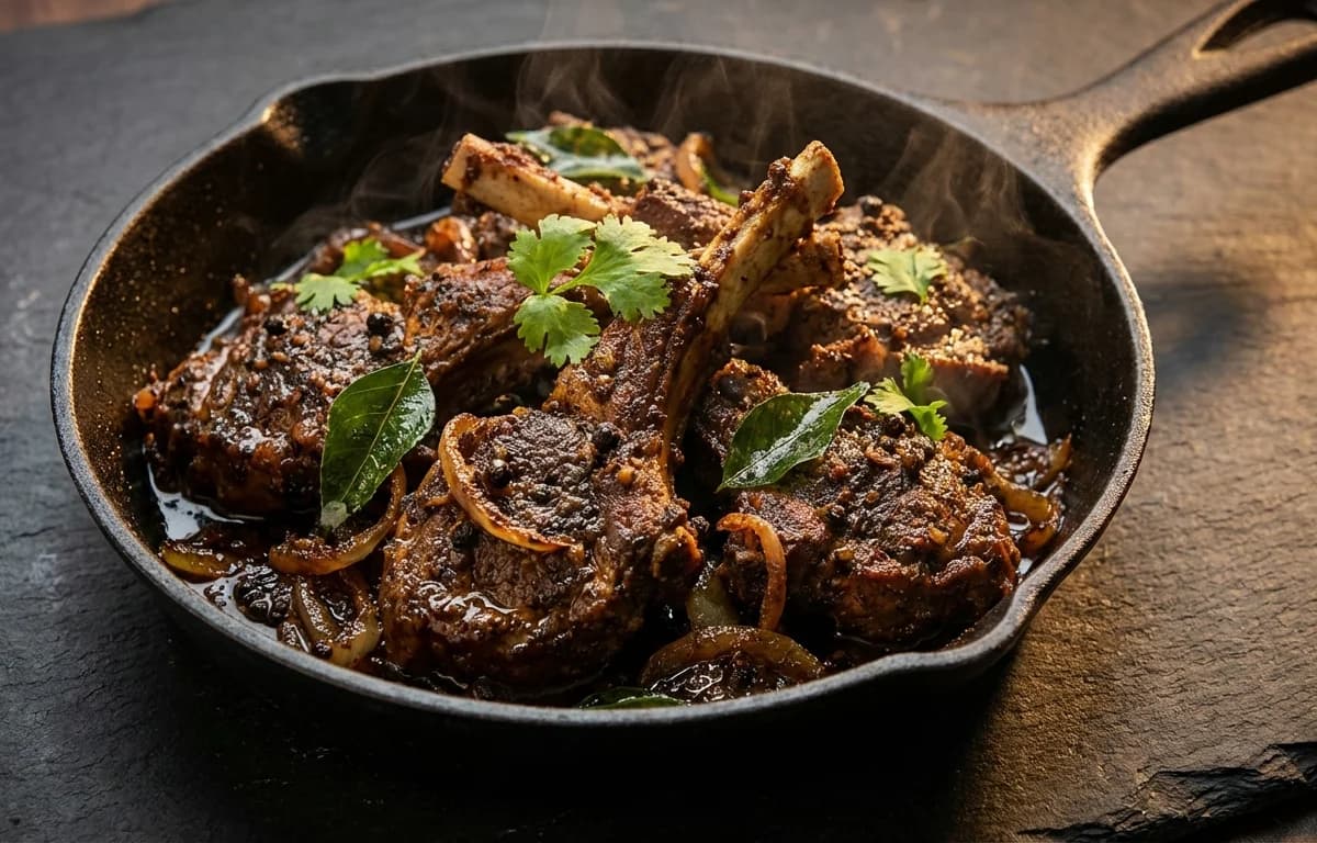 Mutton Chops Pepper Fry