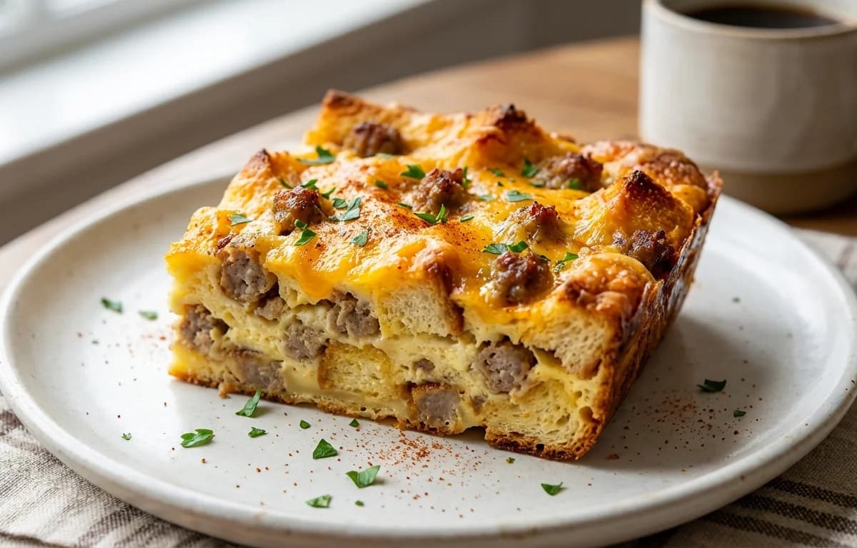 Sausage and Cheese Strata
