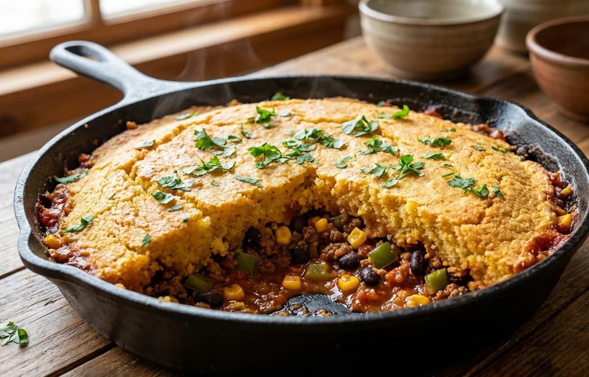 Shepherd's Pie with Cornbread Topping