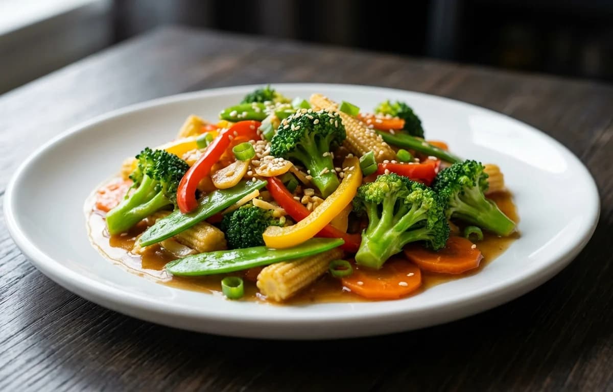 Stir Fried Vegetables in Garlic Sauce