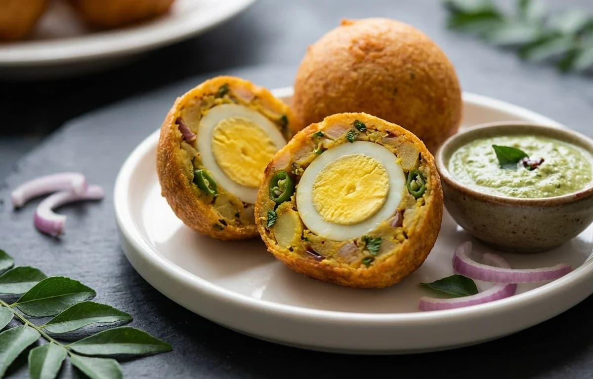 Stuffed Egg Bonda