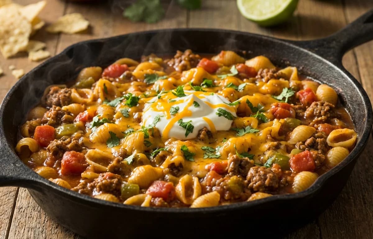 Taco Pasta Skillet
